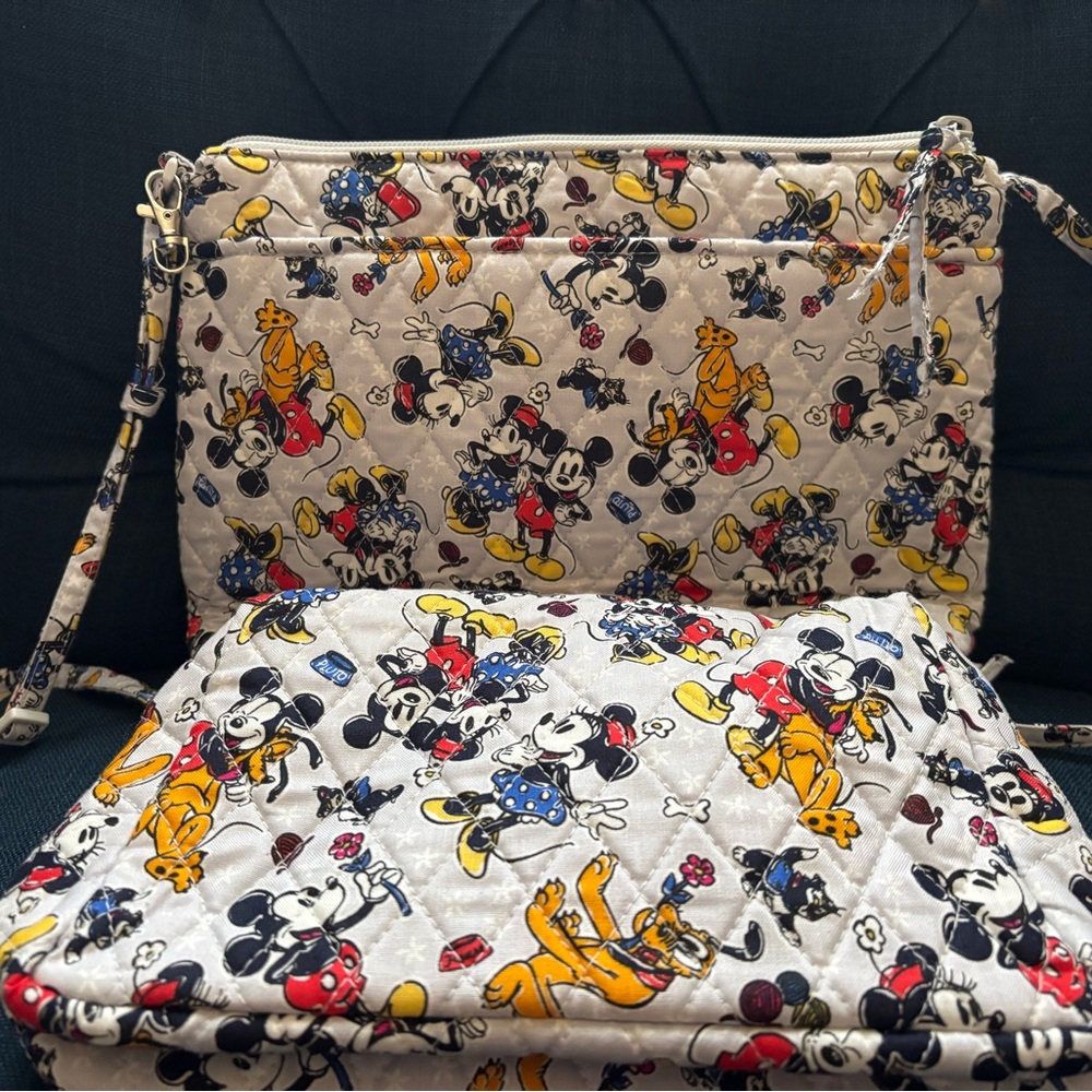 Vera Bradley Disney Family Fun crossbody & cosmetic bag - NWOT